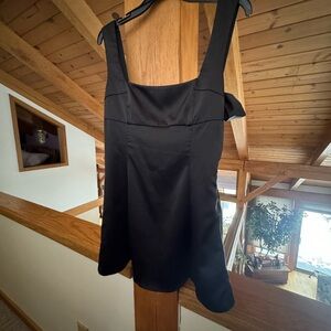 Urban Outfitters Black Mini Dress with Bow Detail